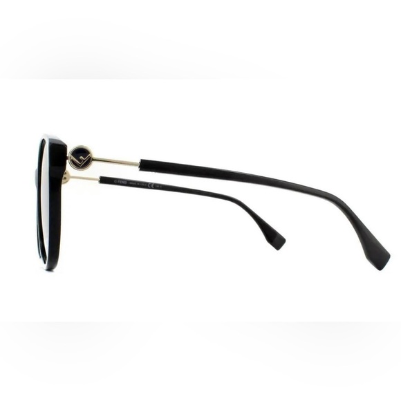 FENDI Sunglasses FF 0412/S 0807 90 Black Frame Grey Shaded Lenses 58mm BNWT - Picture 7 of 13